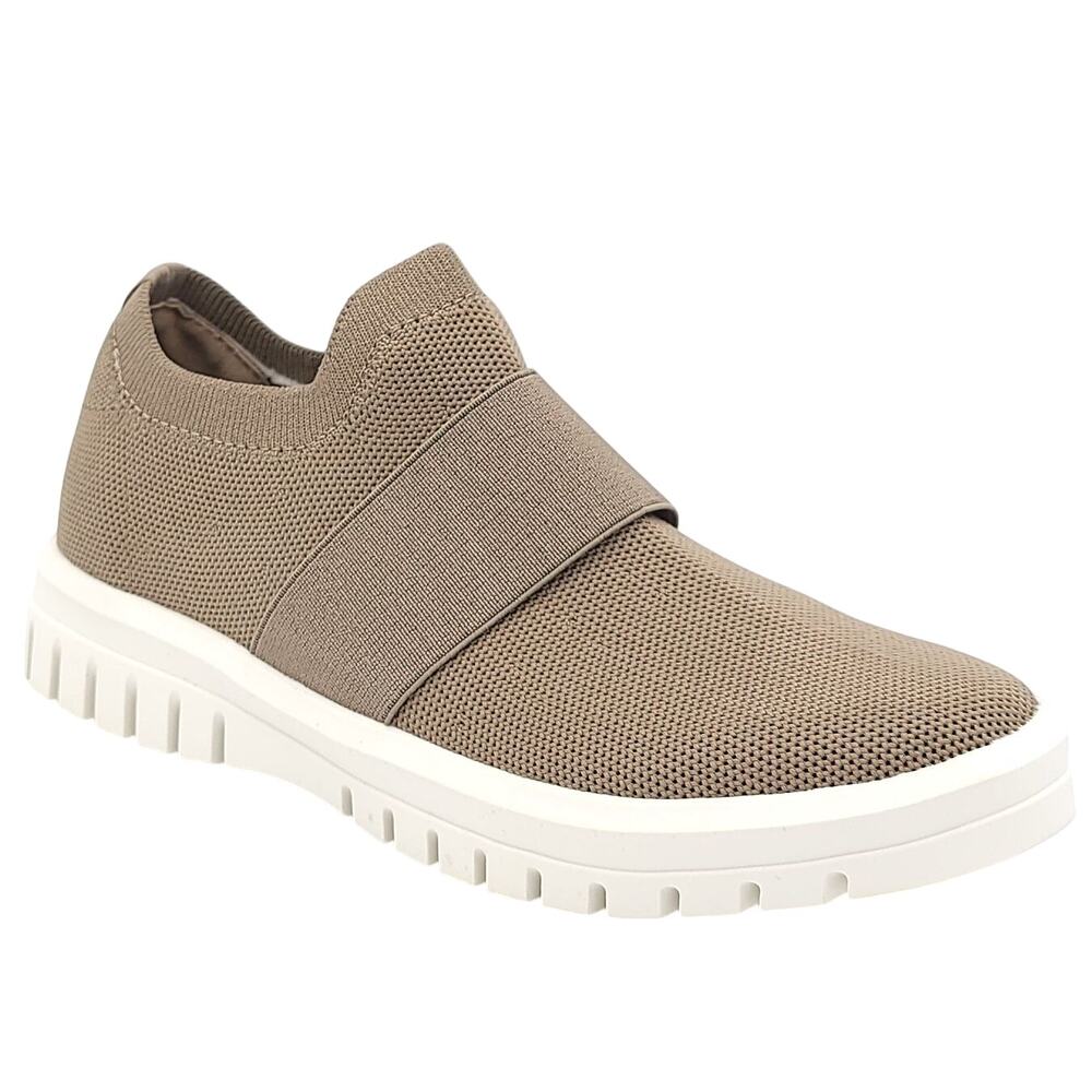 Aqua College Women Frejya Slip On Casual Sneakers Size US 6M Taupe Brown Knit